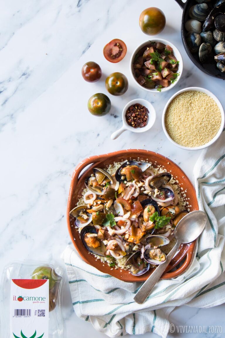 cous cous di pesce e ilcamone